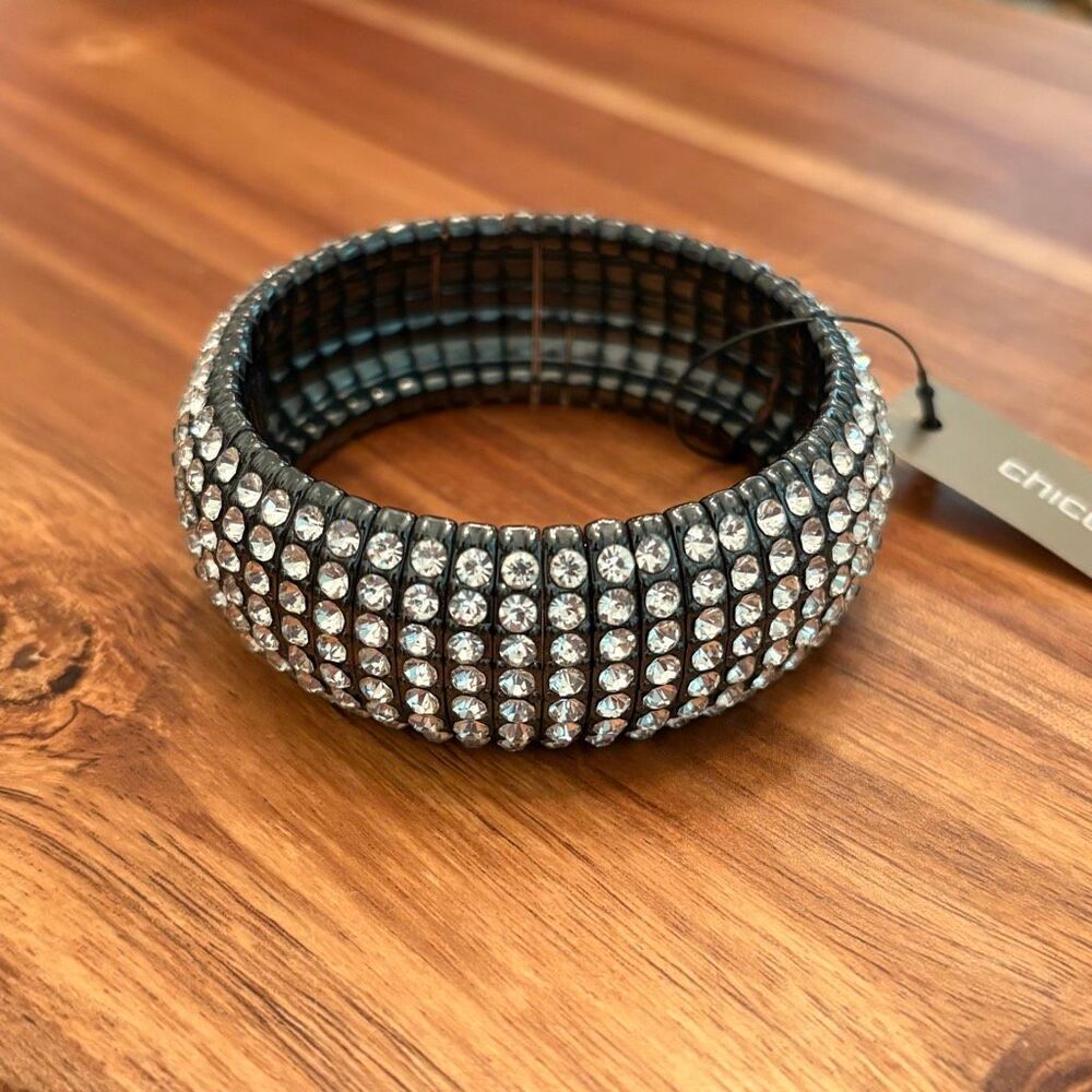 Chico’s | Haylee Diamond Magnetic Bangle | 2 1/4” Inner Diameter
